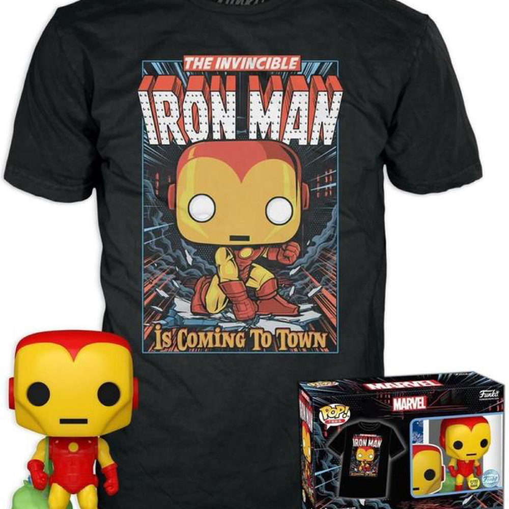 Marvel Funko Iron man with tshirt size M
